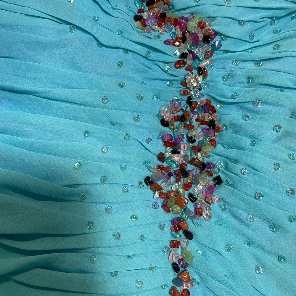 Blue Grad/Prom/Event Dress - Picture 2 of 8